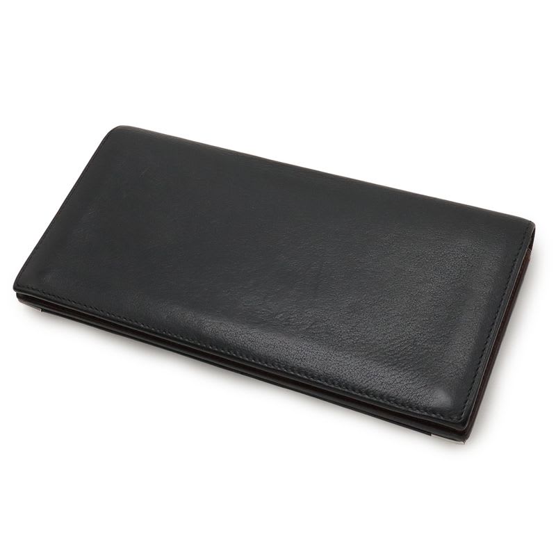 Cartier Cabochon De Line Bifold Long Wallet Leather