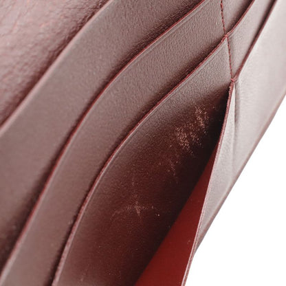 Cartier Cabochon De Line Bifold Long Wallet Leather
