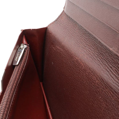 Cartier Cabochon De Line Bifold Long Wallet Leather