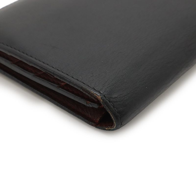 Cartier Cabochon De Line Bifold Long Wallet Leather