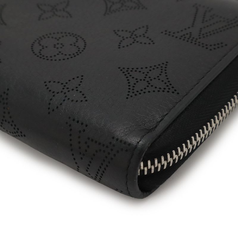 Louis Vuitton Monogram Mahina Zippy Wallet Round Zipper Long Leather