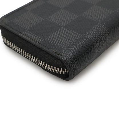Louis Vuitton Damier Graphite Zippy Coin Purse Round Zipper Case