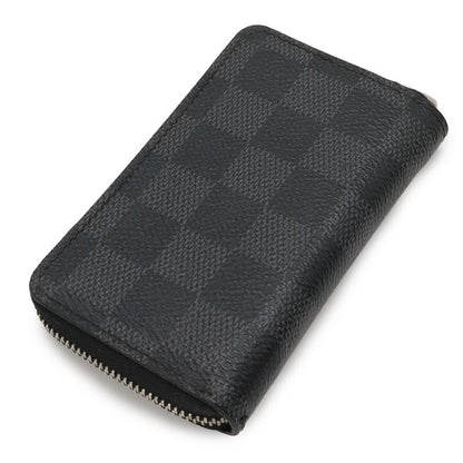 Louis Vuitton Damier Graphite Zippy Coin Purse Round Zipper Case