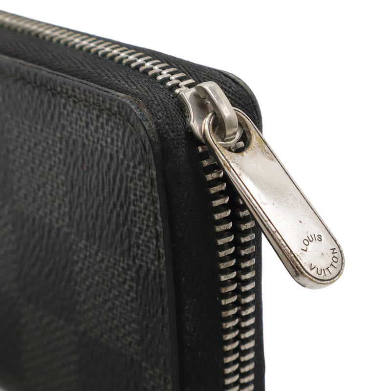 Louis Vuitton Damier Graphite Zippy Coin Purse Round Zipper Case