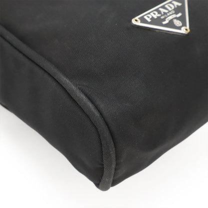 Prada Triangle Logo Shoulder Bag Pochette 2-Way Waist Pouch Body Leather