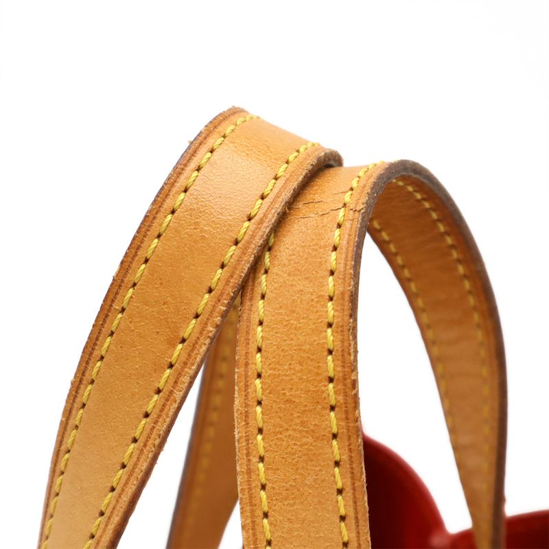 Louis Vuitton Monogram Vernis Lead PM Handbag Mini Tote Bag Rouge Red M91088