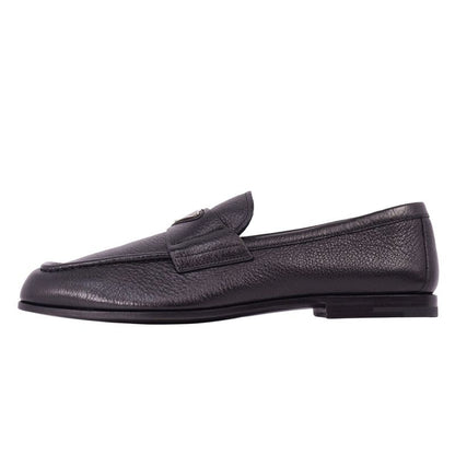 Prada Loafers Moccasins Triangle Logo Leather