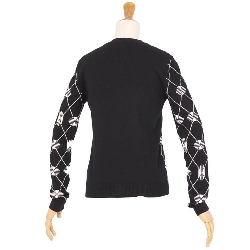 Hermes Cardigan 20 AW Knit All Over Pattern Cashmere