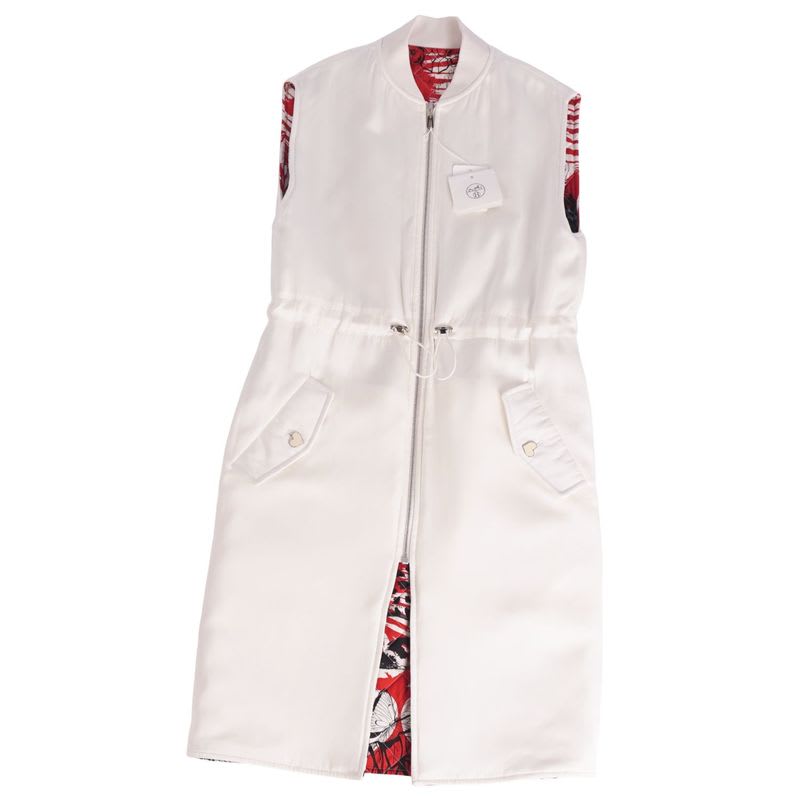 Hermes 23 SS Gilet Long Coat Sleeveless River
