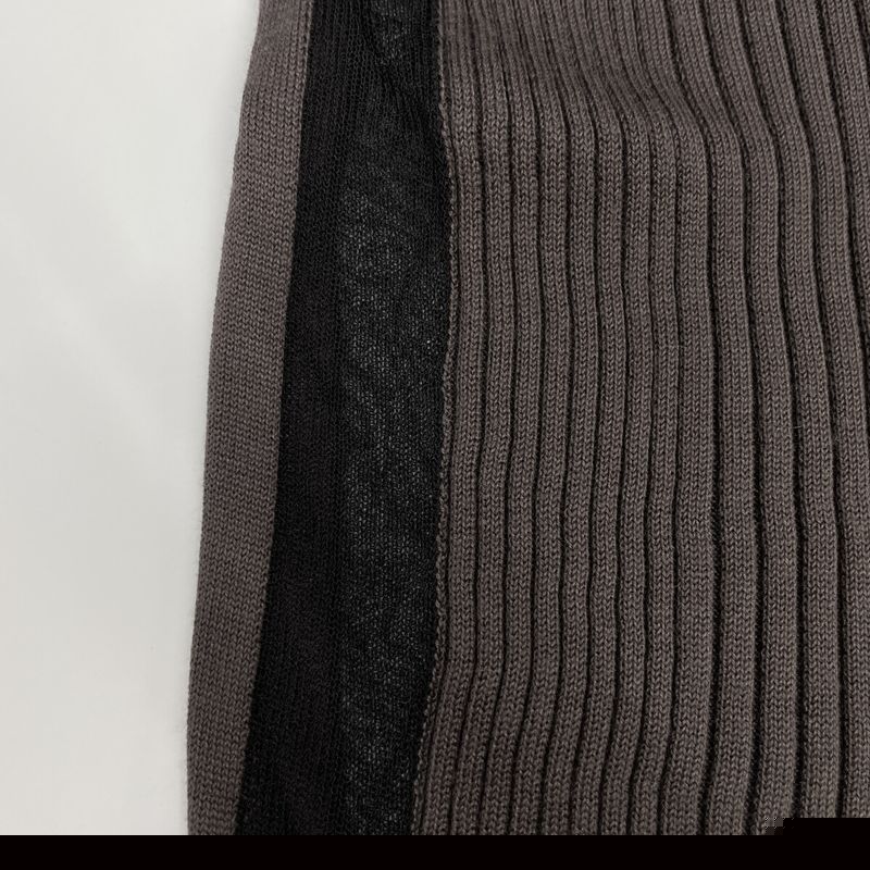 Chanel P40753k03011 Brown Coco Mark Rib Knit Long Cardigan 38