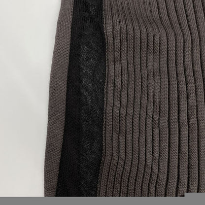 Chanel P40753k03011 Brown Coco Mark Rib Knit Long Cardigan 38