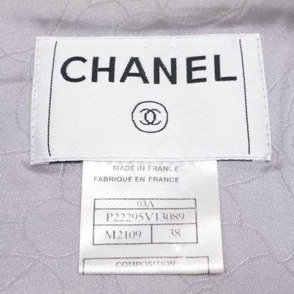 Chanel [domestic 03A P22295v13089 Cocomark Pyramid Studs Tweed No Color 38
