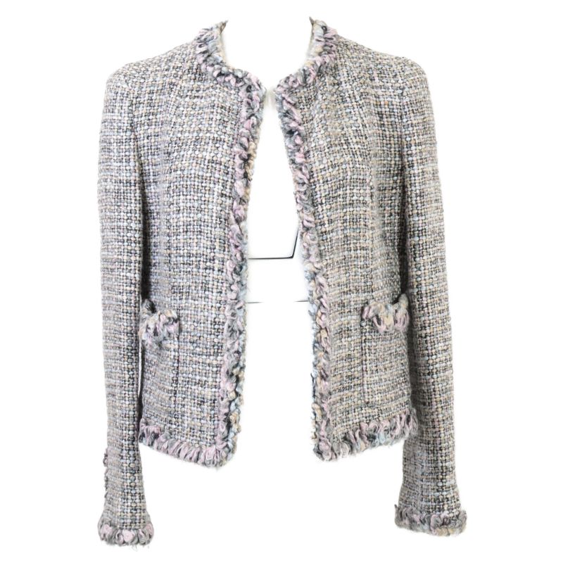 Chanel [domestic 03A P22295v13089 Cocomark Pyramid Studs Tweed No Color 38