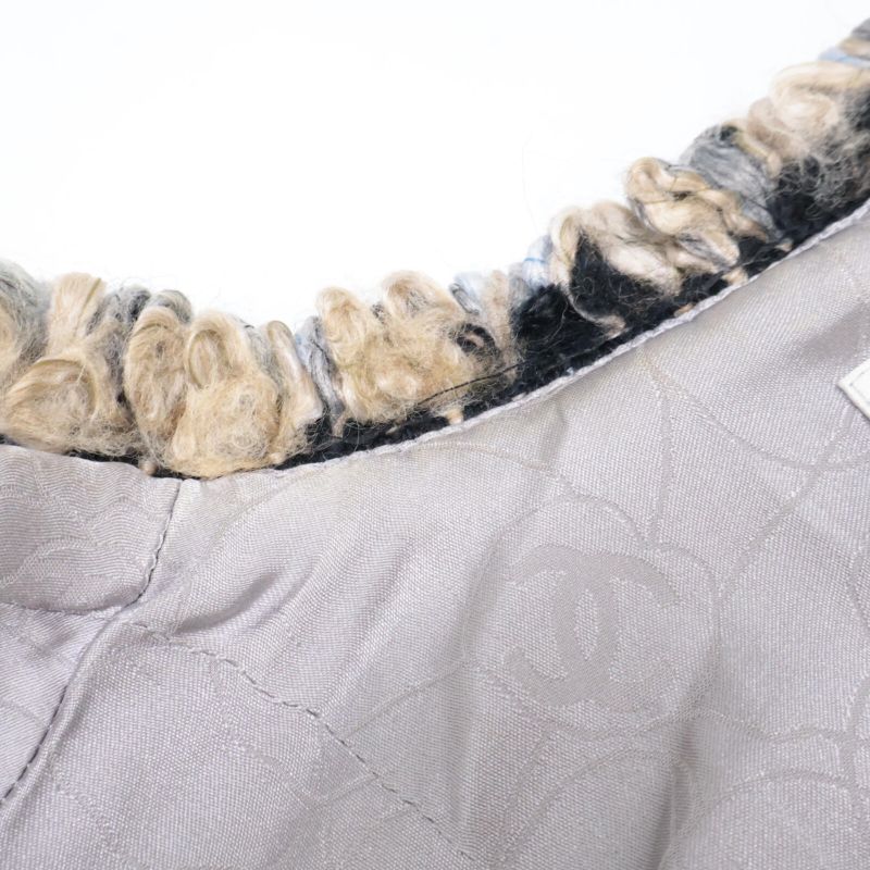 Chanel [domestic 03A P22295v13089 Cocomark Pyramid Studs Tweed No Color 38