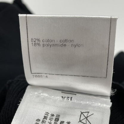 Chanel 09P Black Ribbon Assemblage Neck French Sleeve Knit 40