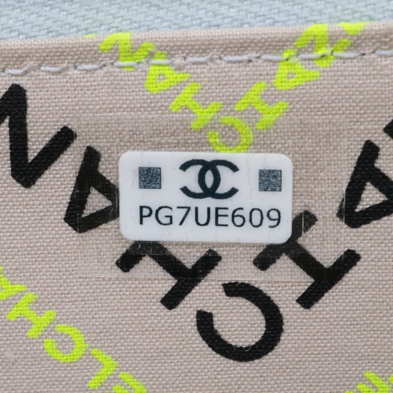 Chanel Ap4257 Caviar Skin Coco Mark Zip Wallet Fragment Case Card Case