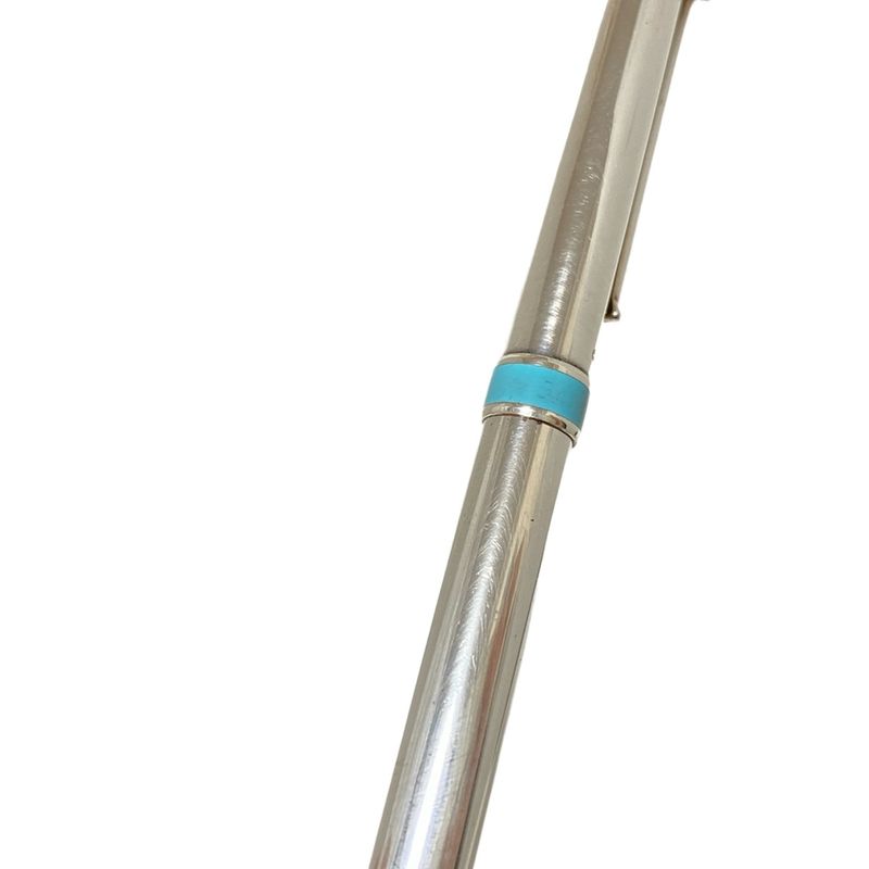 Tiffany & Co Ballpoint Pen Classic T Silver X Tiffany & Co Blue