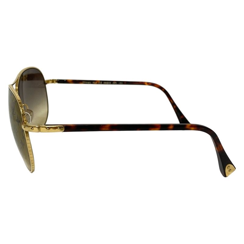 Louis Vuitton Sunglass Es Conspiracion Pilot 70164u Dark Brown X Gold Tortewass El