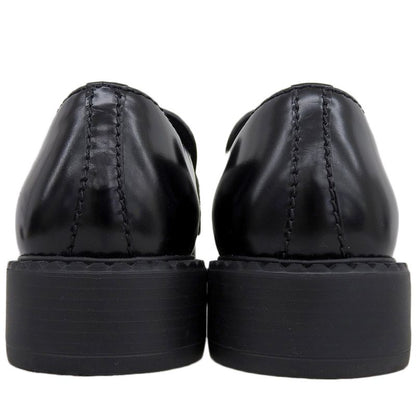 Prada Brushed Leather Triangle Loafers Shoes Men's Black 6 1 2 2de127 6.5