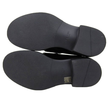 Prada Brushed Leather Triangle Loafers Shoes Men's Black 6 1 2 2de127 6.5