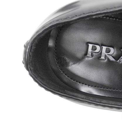 Prada Brushed Leather Triangle Loafers Shoes Men's Black 6 1 2 2de127 6.5