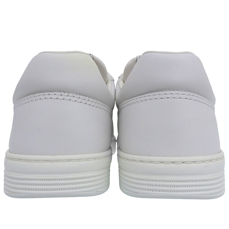 Chanel Unused Coco Mark Embossed Logo Leather Low Cut Sneakers Shoes Women's