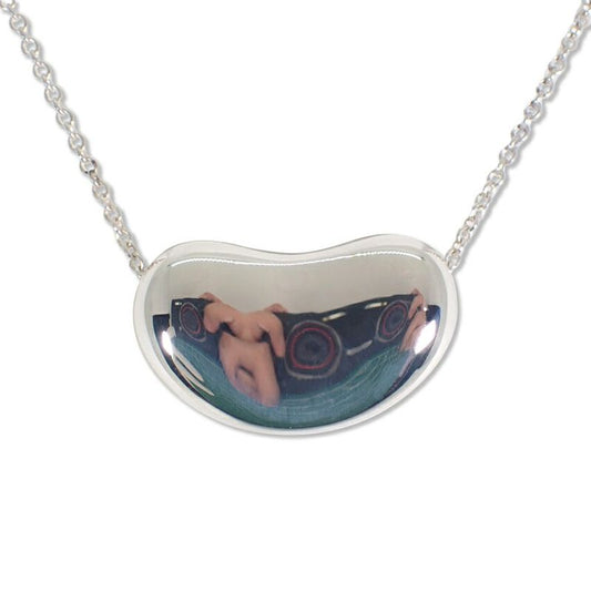 Tiffany & Co 925 Bean Pendant Necklace J118-9