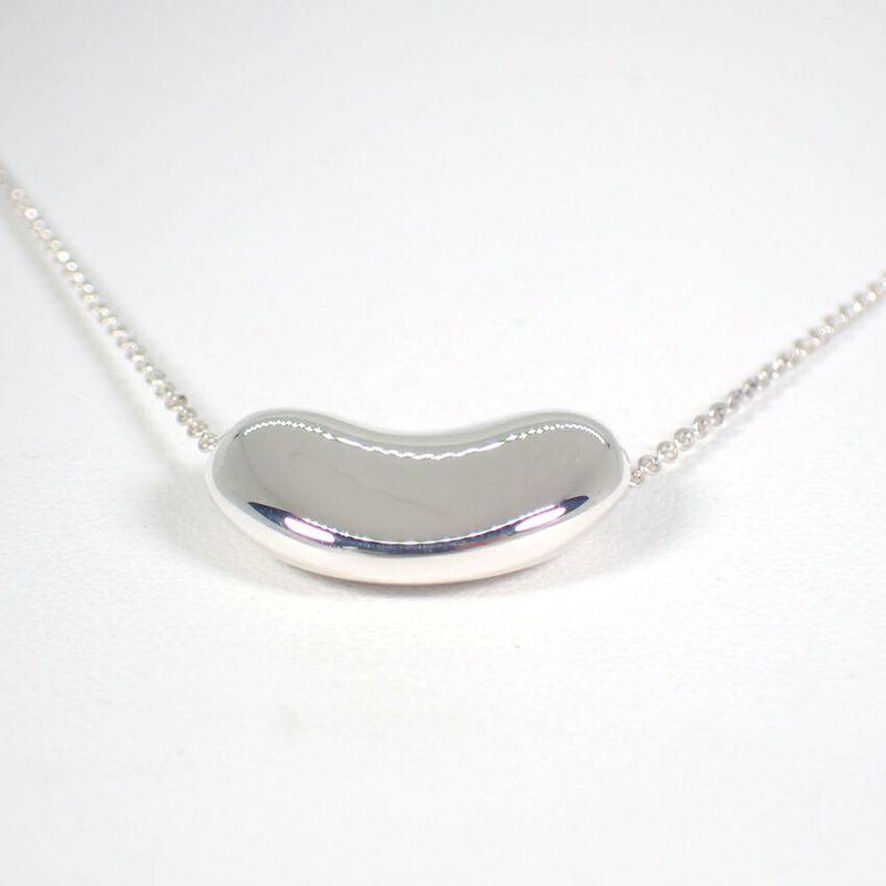 Tiffany & Co 925 Bean Pendant Necklace J118-9