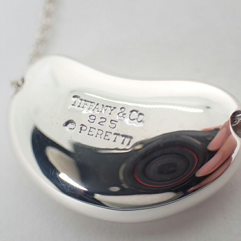 Tiffany & Co 925 Bean Pendant Necklace J118-9