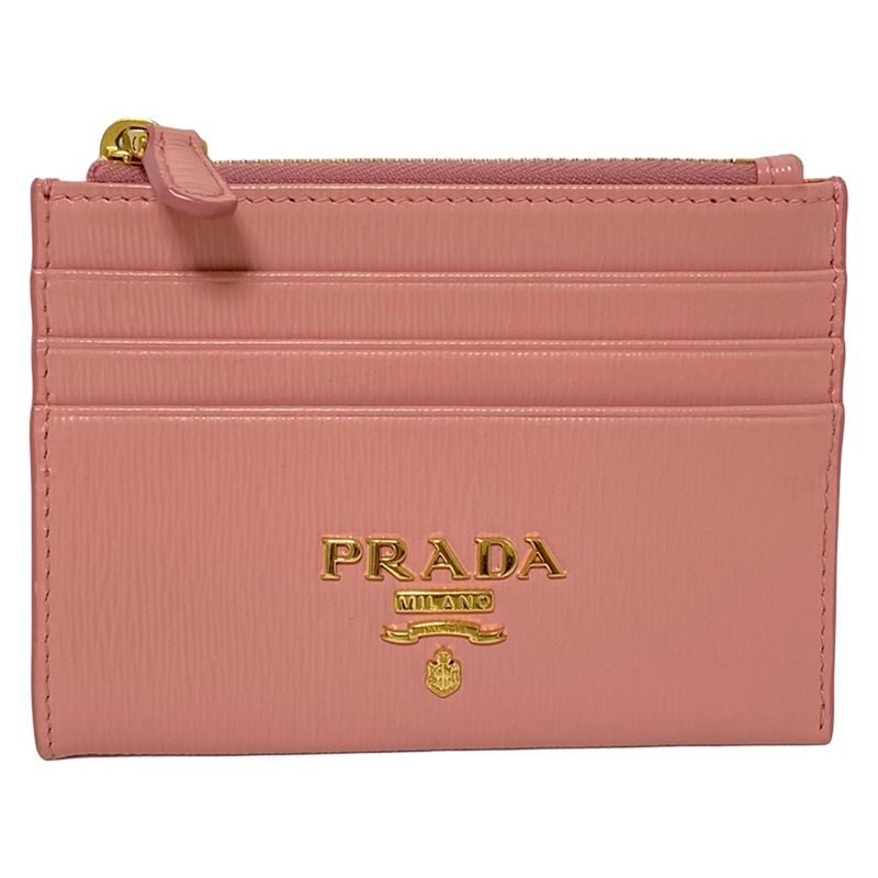 Prada Coin Case - 1mc026 Pink Leather