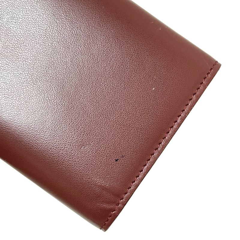 Cartier Key Case Mastline Bordeaux X Gold 6 Hooks Leather