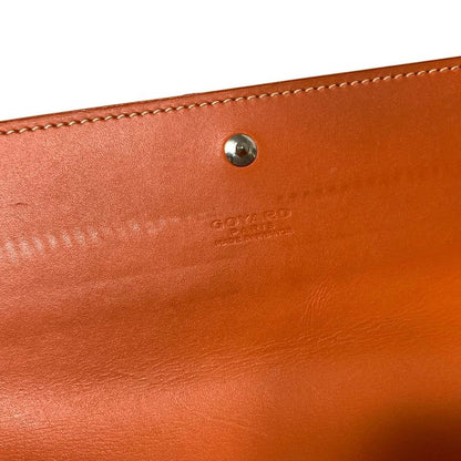 Goyard Long Wallet Richelieu Orange Leather