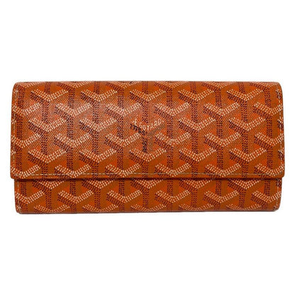 Goyard Long Wallet Richelieu Orange Leather