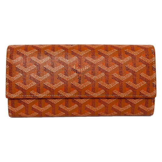 Goyard Long Wallet Richelieu Orange Leather