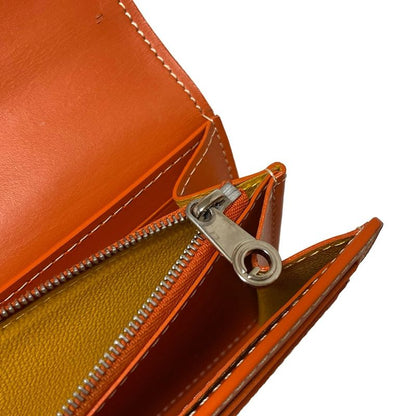 Goyard Long Wallet Richelieu Orange Leather