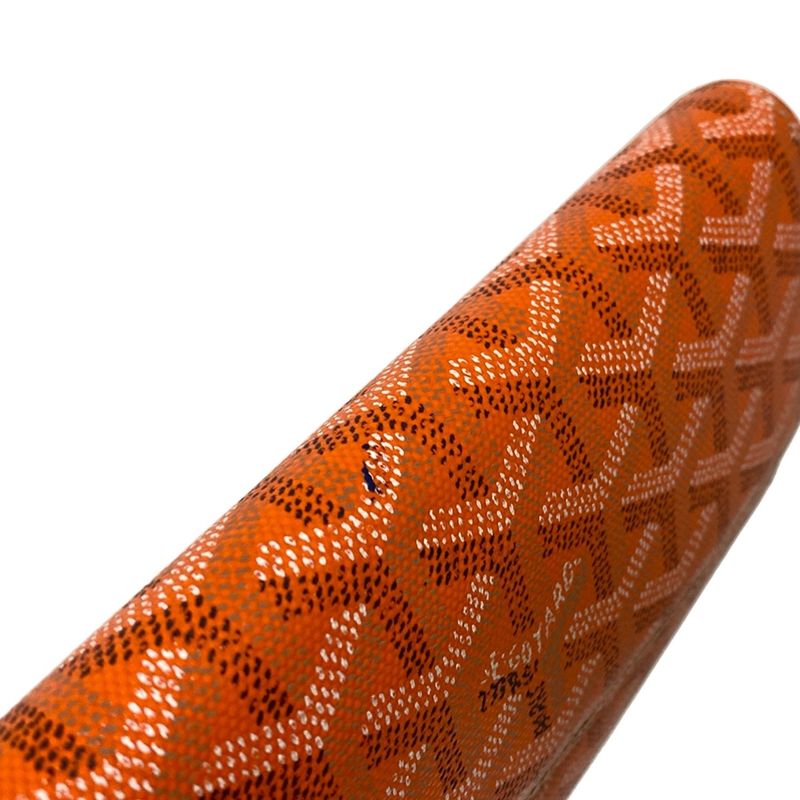 Goyard Long Wallet Richelieu Orange Leather