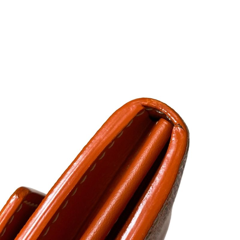 Goyard Long Wallet Richelieu Orange Leather