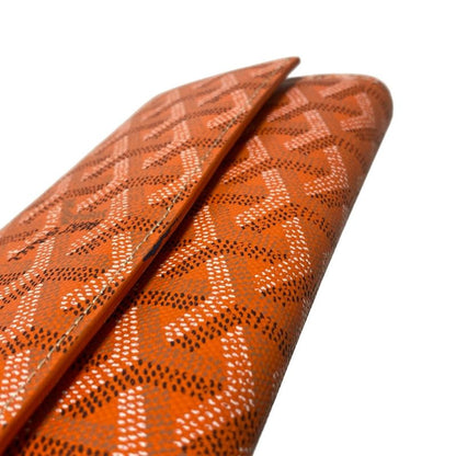 Goyard Long Wallet Richelieu Orange Leather
