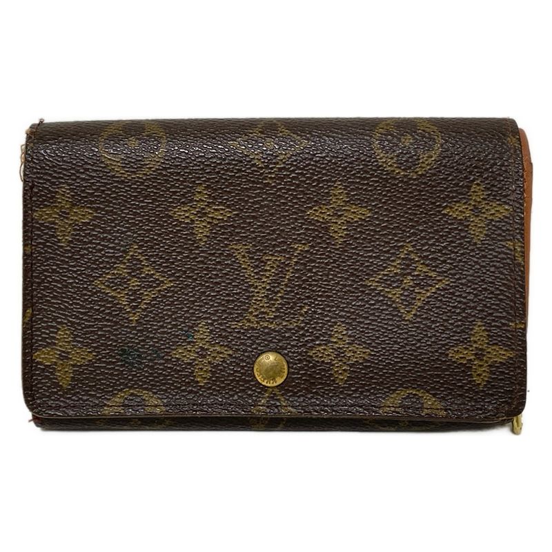 Louis Vuitton Bifold Wallet Monogram Porte Monet Vieux Trésor M61730 - Leather