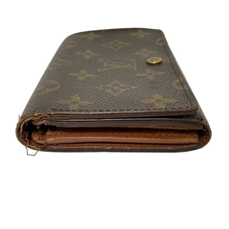 Louis Vuitton Bifold Wallet Monogram Porte Monet Vieux Trésor M61730 - Leather