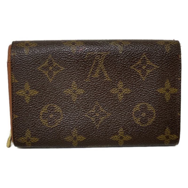 Louis Vuitton Bifold Wallet Monogram Porte Monet Vieux Trésor M61730 - Leather