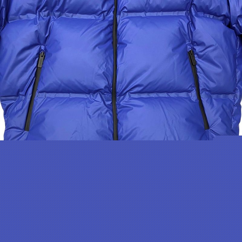 Prada Down Jacket Logo Cut Replacement Sgx257 S202 1T2Y S Size Polyamide Blue -