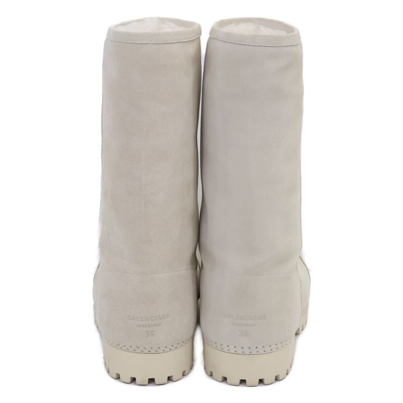 Balenciaga []802177 Alaska Fur Boots 36