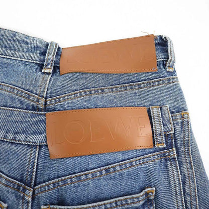 Loewe 23 SS Trompe Loeil Jeans Denim Pants S359 Y11 X77 Indigo 34