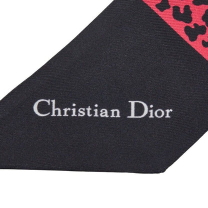 Dior Twilly Mitzah Leopard Pink Black Silk Ladies