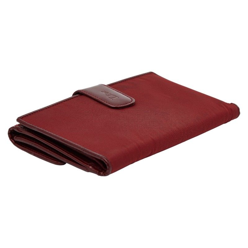 Dior Cannage Stitch Red Nylon Leather Women's Dior