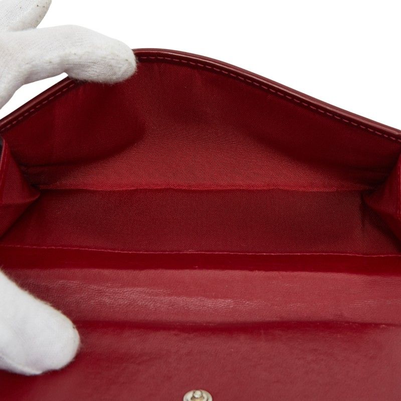 Dior Cannage Stitch Red Nylon Leather Women's Dior