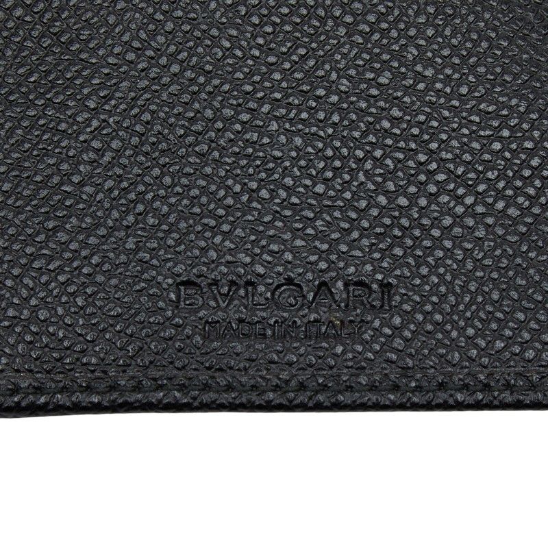 Bvlgari Logo Black Leather Men's Bvlgari