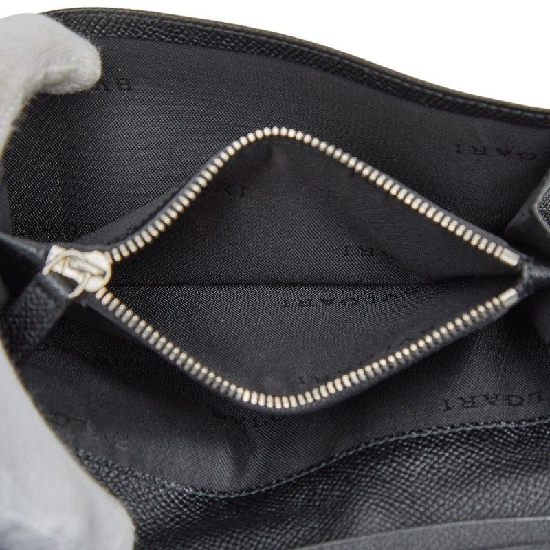 Bvlgari Logo Black Leather Men's Bvlgari