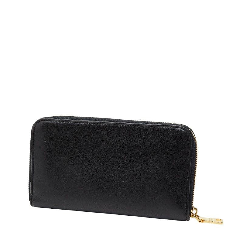 Prada Flower Hula Haw Aii Black Leather Women's Prada